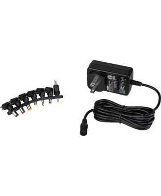 Universal AC To DC Power Adapter - Black