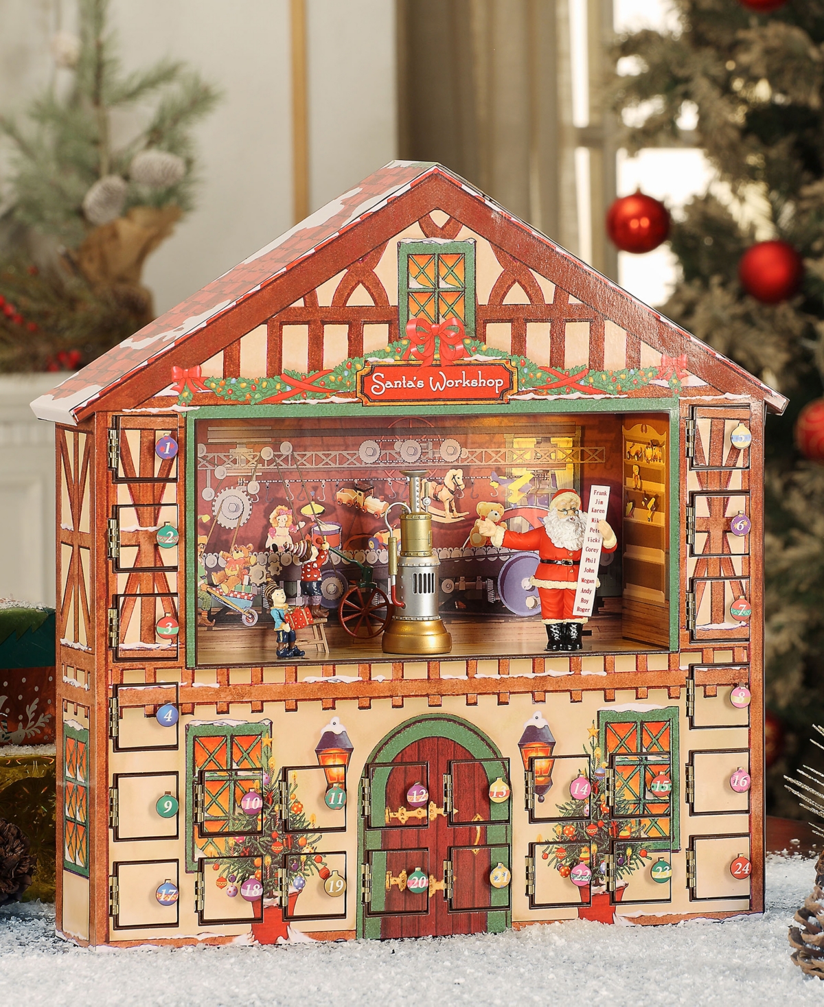 Animated Musical Santa's Workshop Advent Calendar
