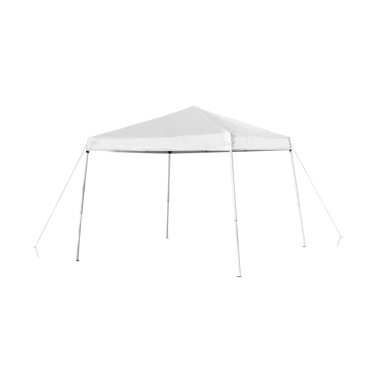 Tamar 10'X10' Weather Resistant, Uv Coated Pop Up Canopy Tent With Reinforced Corners, Height Adjustable Frame And Carry Bag - Black