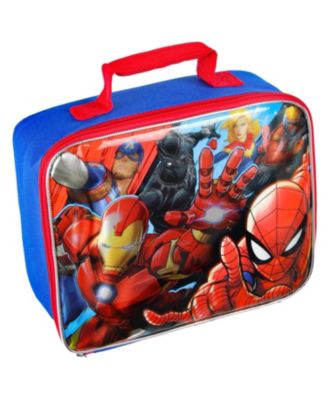 Marvel Shop Spiderman Lunch Box Travel Activity Set ~ Insulated