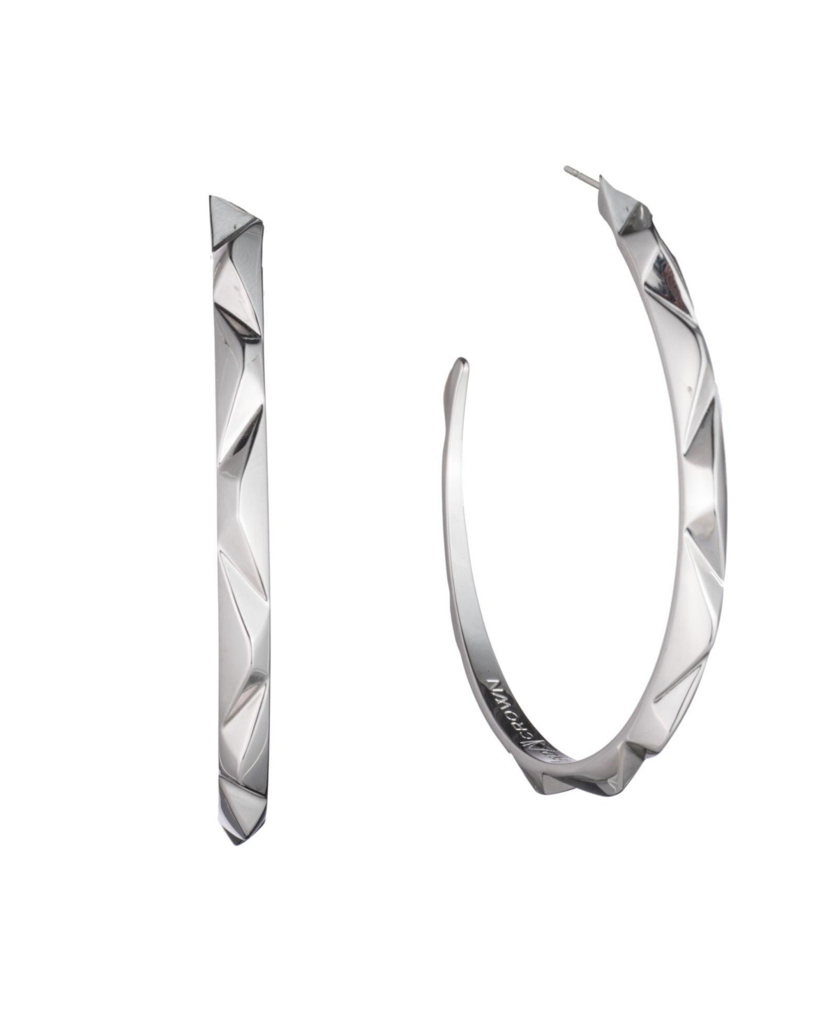 Prizm Hoop Earrings - Silver
