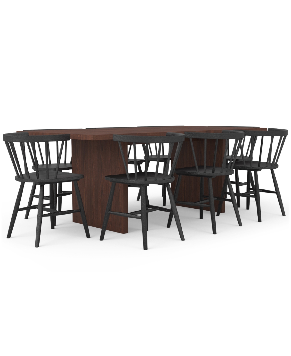 Eq3 Bernia 9pc Dining Set (table + 8 Dining Chairs) In No Color