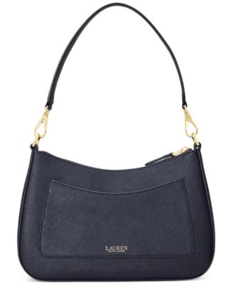 Lauren Ralph Lauren Women's Crosshatch Leather Medium Danni