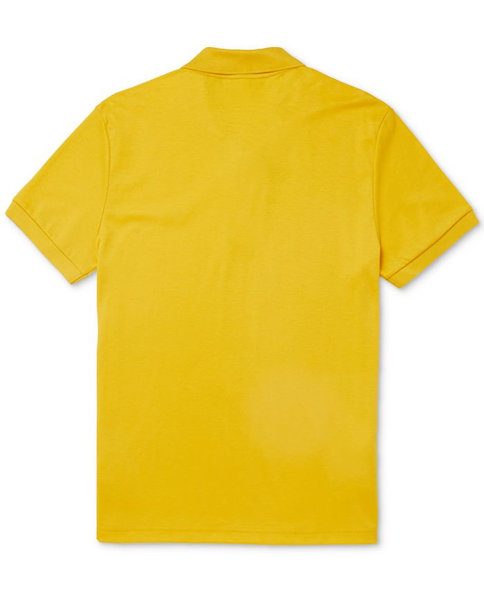 Lacoste Men's Short Sleeve ButtonPlacket Logo Polo Shirt Macy's