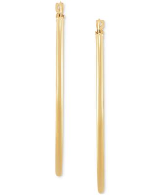 14k Gold Hoop Earrings, 40mm