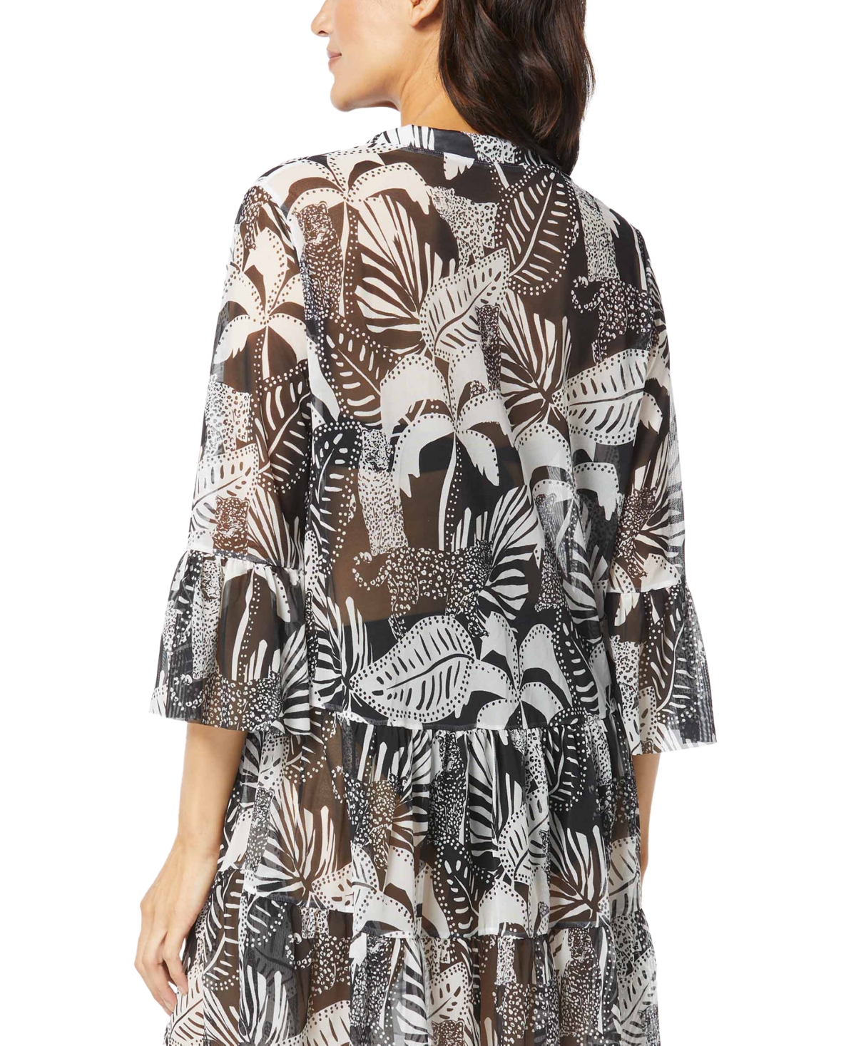 Shop Coco Reef Women's Enchant Printed Swim Cover-up Dress In Black