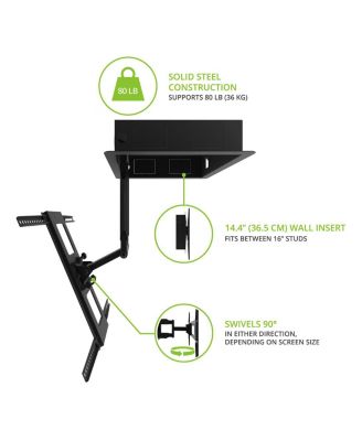 R300 Recessed In-Wall Full-Motion Mount for 32" - 55" TVs