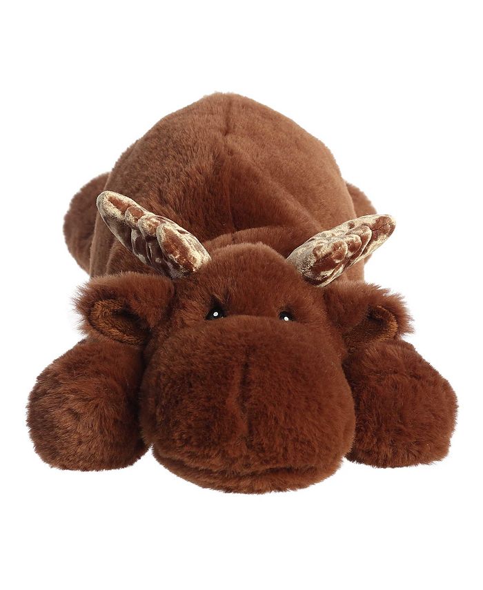 Aurora Large Snoozles Moose Snoozles Laid-back Plush Toy Brown 18" - Macy's