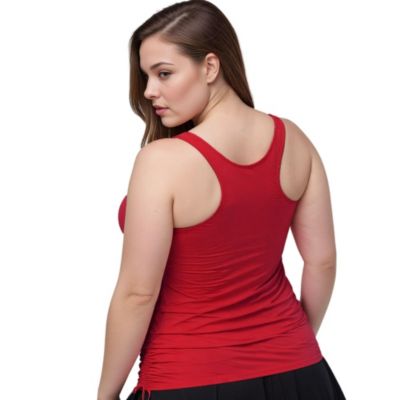 Plus Size Maya Tankini Swim Top With Built In Bra