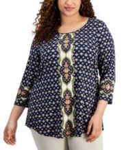 JM Collection Plus Size Tops for Women - Macy's
