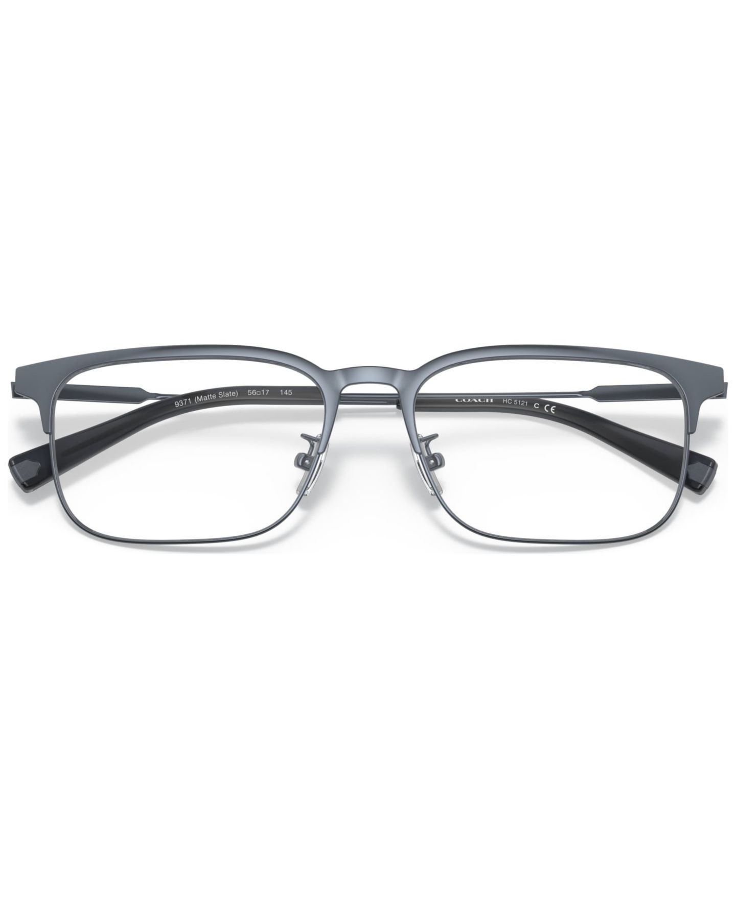 Мужские очки Coach Man Rectangle Metal HC5121 C2100 Eyeglasses, цвет: Матовый сланцевый — фото 3