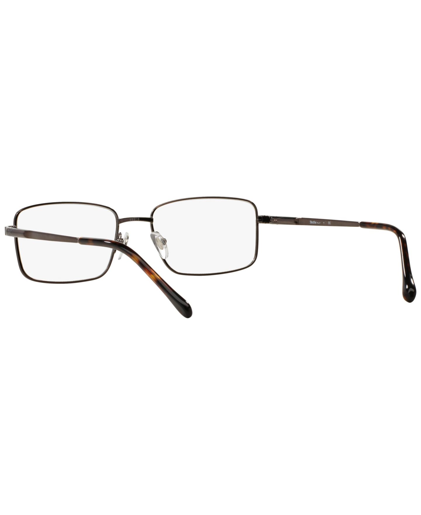 Мужские очки Sferoflex Man Rectangle Metal SF2271 Eyeglasses, цвет: Чёрный какао — фото 5