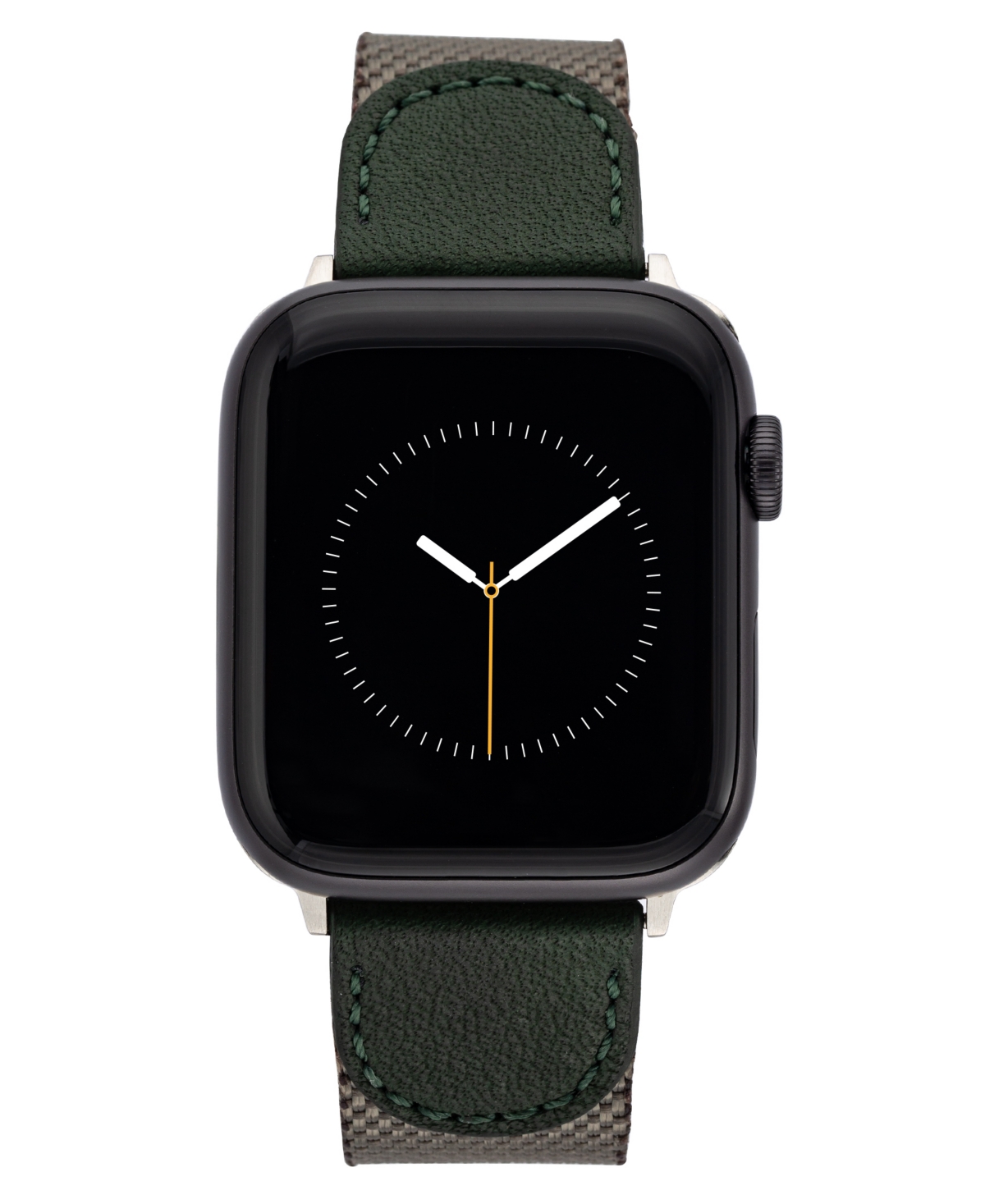 Men's Dark Green Premium Nylon Band Compatible with 42mm, 44mm, 45mm, Ultra, Ultra2 Apple Watch - Dark Green