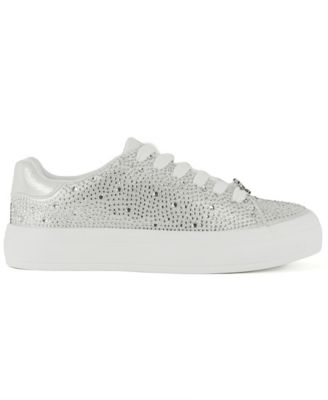 Women's Alanis Rhinestone Lace Up Platform Sneakers