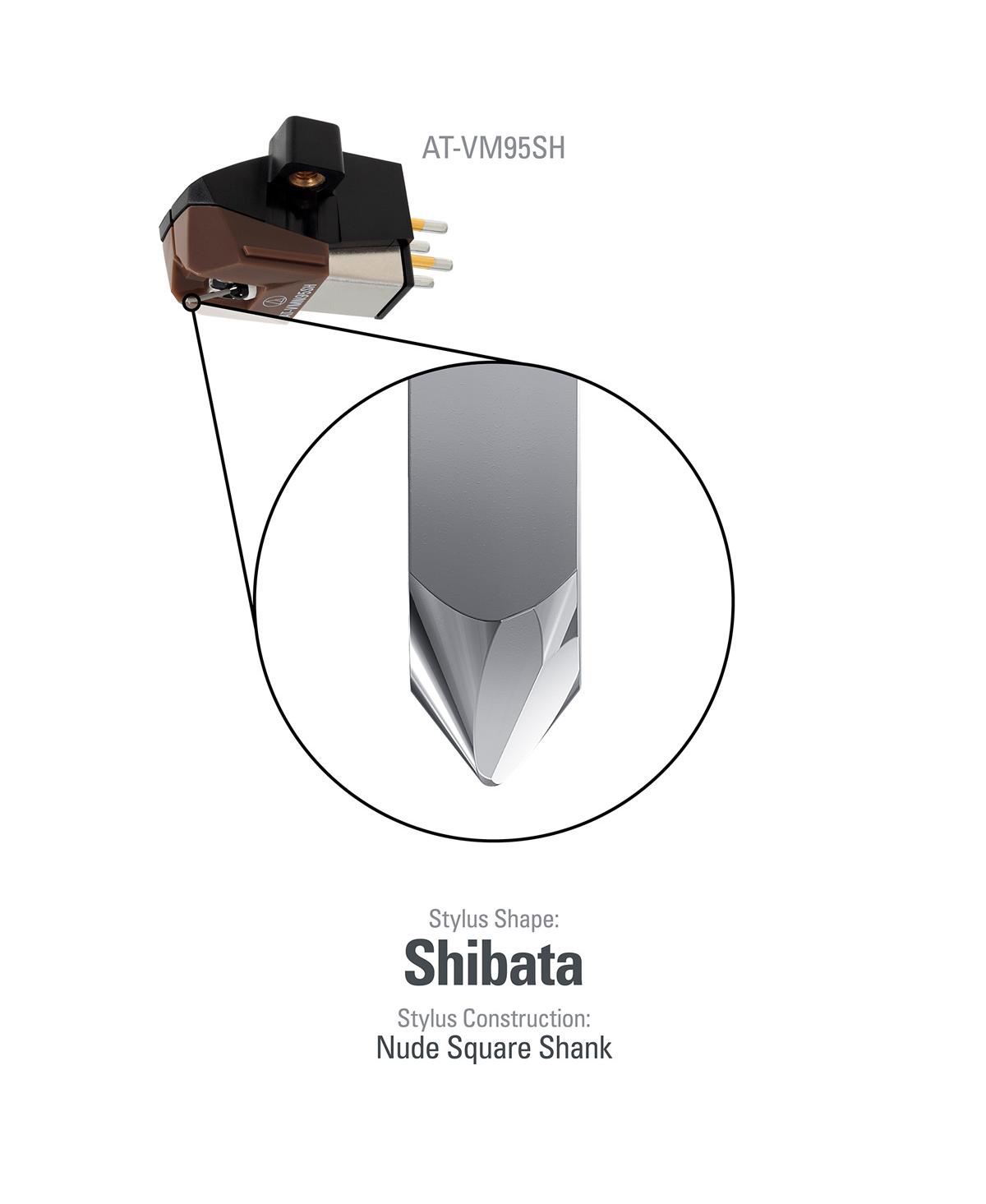 Audio Technica Audio-Technica At-VM95SH Dual Moving Magnet Cartridge -brown