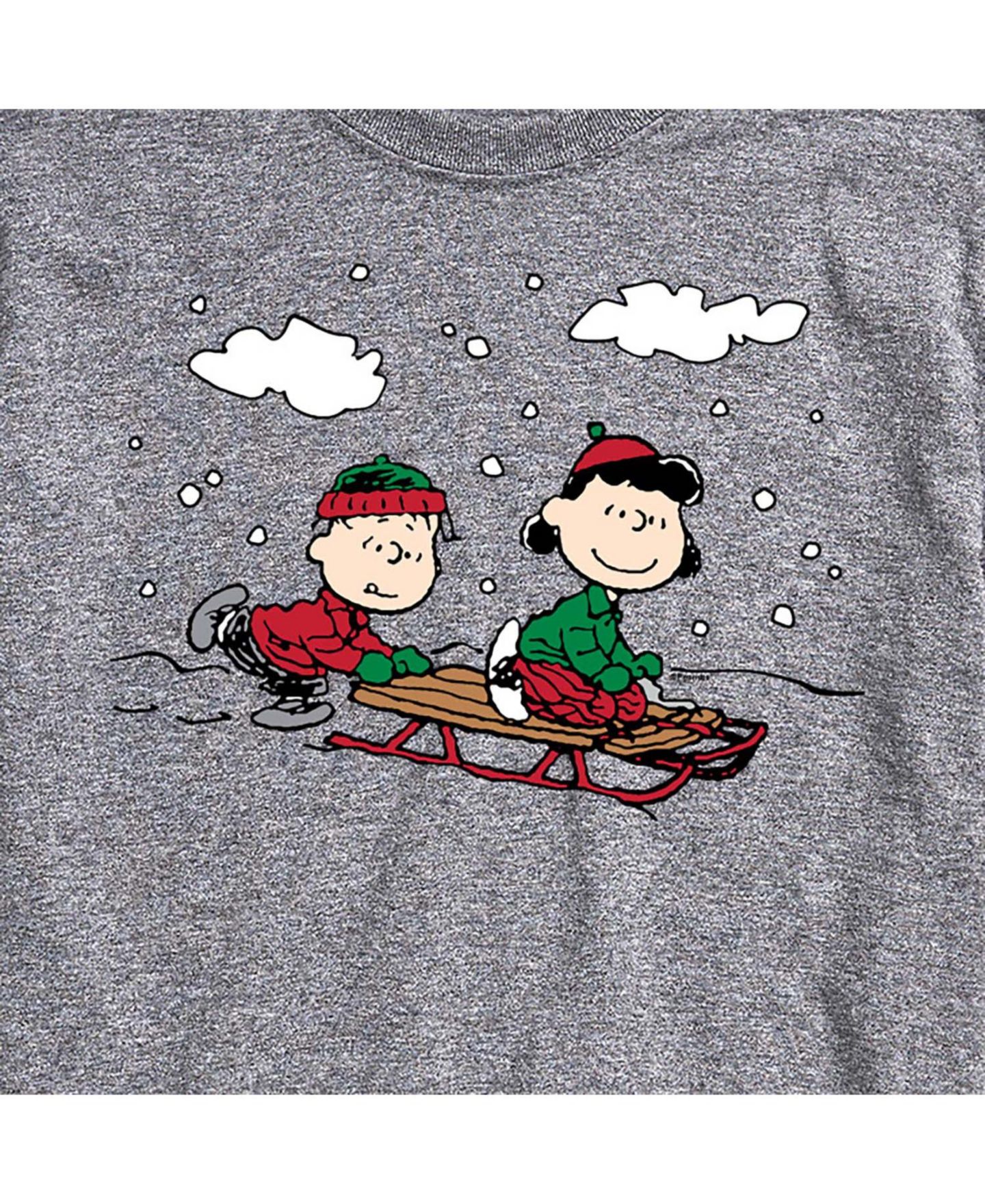 Мужская футболка AIRWAVES Peanuts Holidays Short Sleeve, цвет: Серый — фото 3