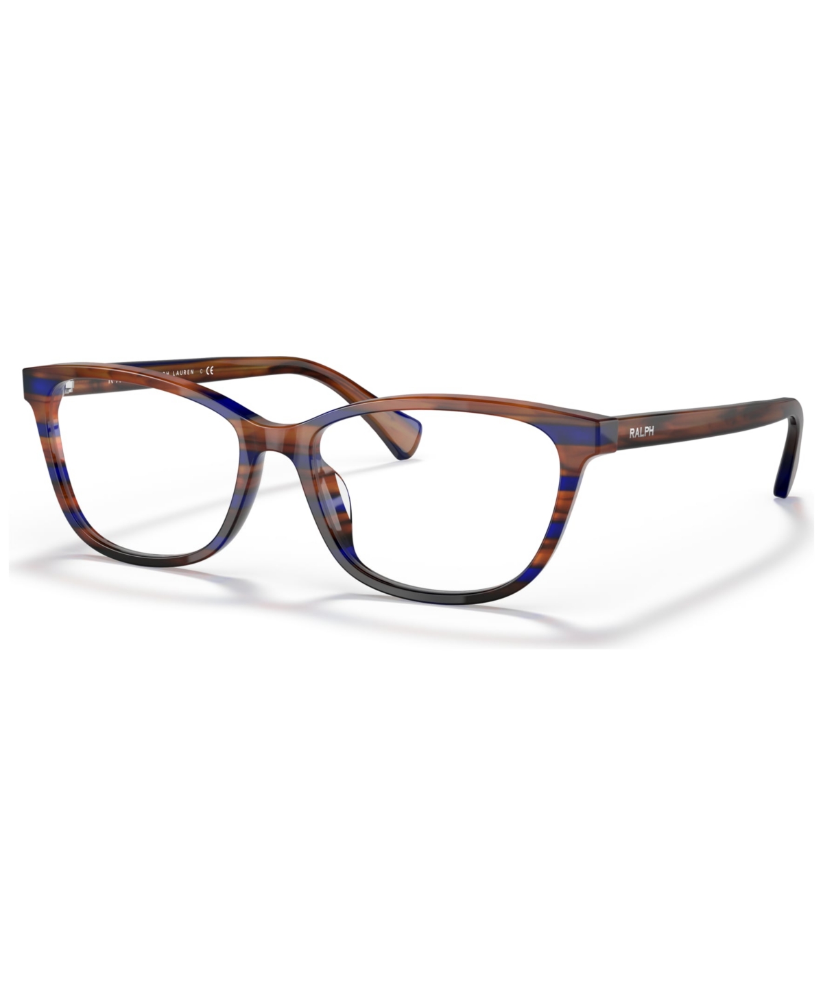 Women's Eyeglasses, RA7133U - Striped Brown Blue