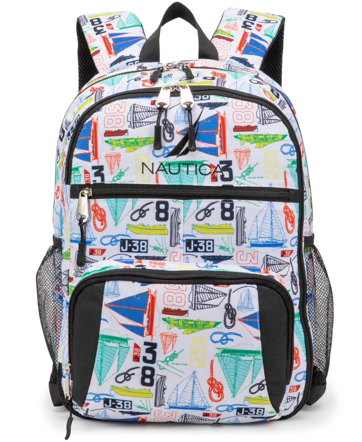 Nautica Kids Backpack For School, 16" H In Sailboats