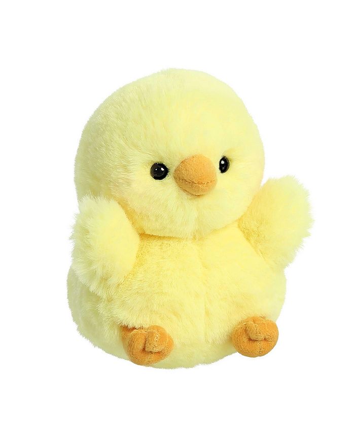 Aurora Mini Chickadee Chick Rolly Pet Round Plush Toy Yellow 5" - Macy's