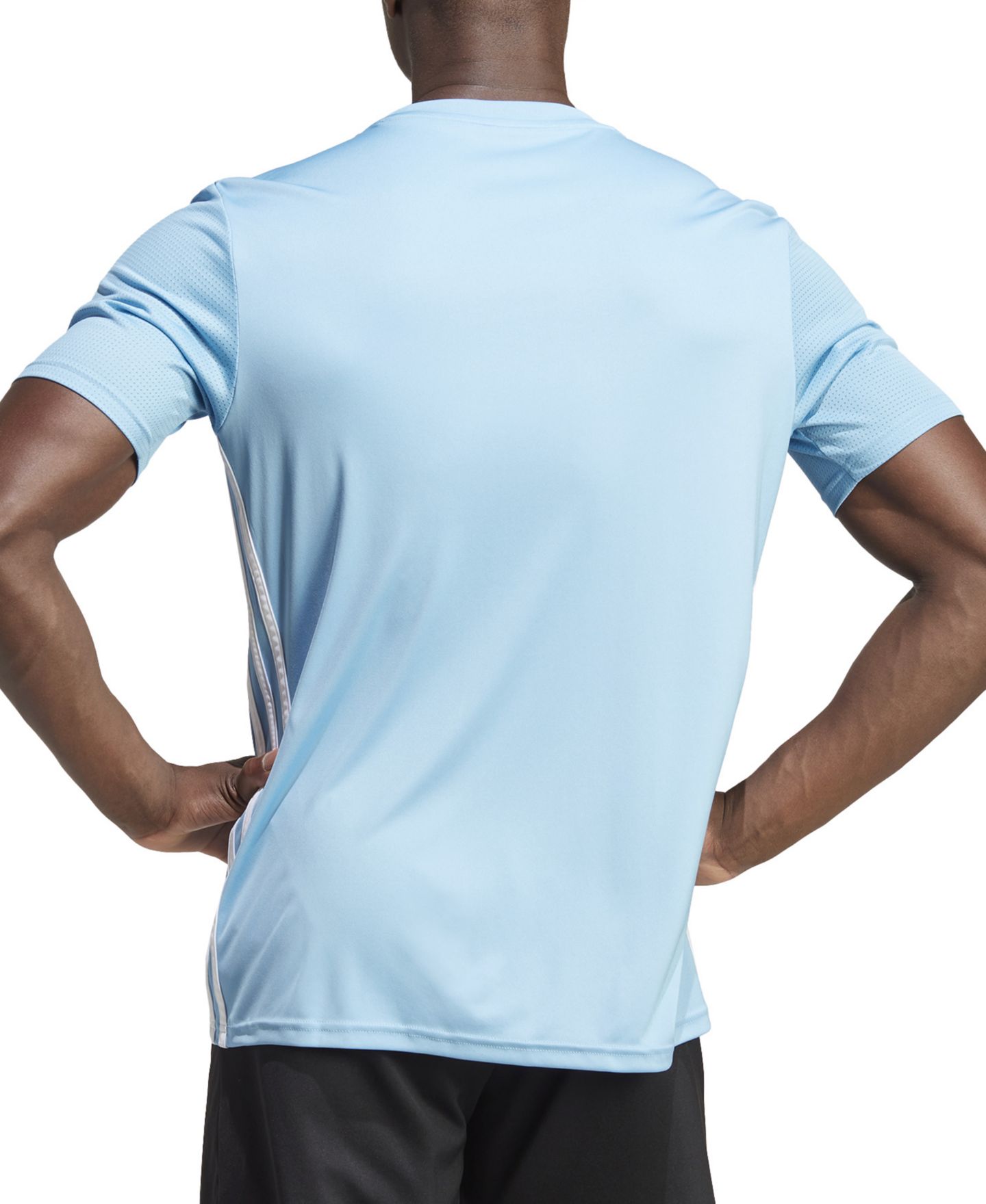 Мужская футболка adidas Tabela 23 Slim-Fit Performance, цвет: Светлый синий / Белый — фото 4