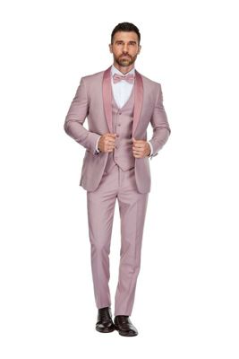 Men's 3-Piece Slim Fit Shawl Lapel Tuxedo