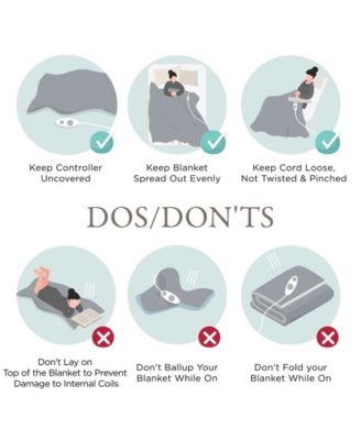 Marbled Sherpa Heated Throw, 50" x 60"