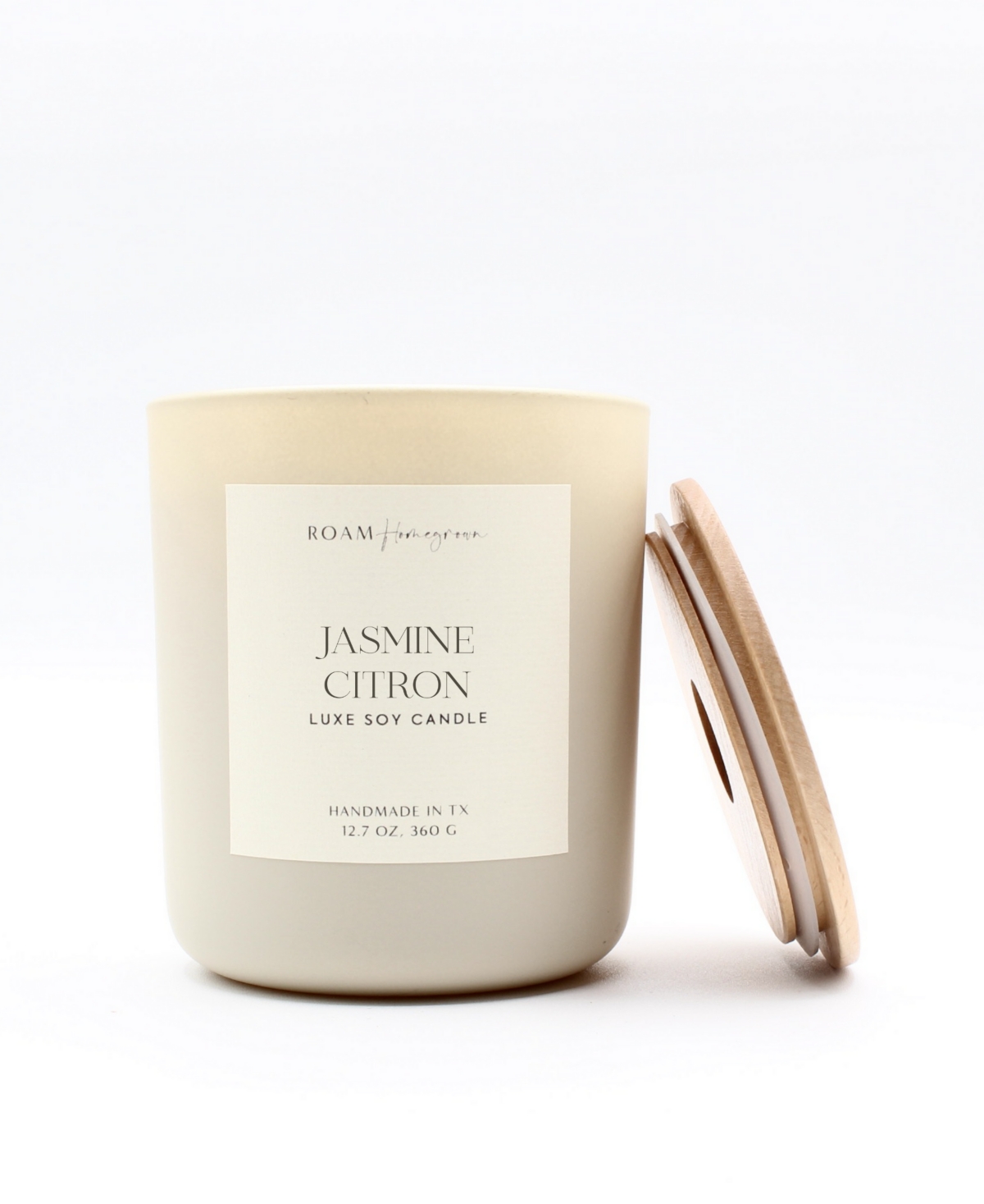 Luxe Jasmine Citron Candle, 12.7 oz - Cream