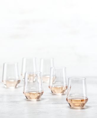 Sole Outdoor Stemless Wine Glasses, 19oz - Set of 6