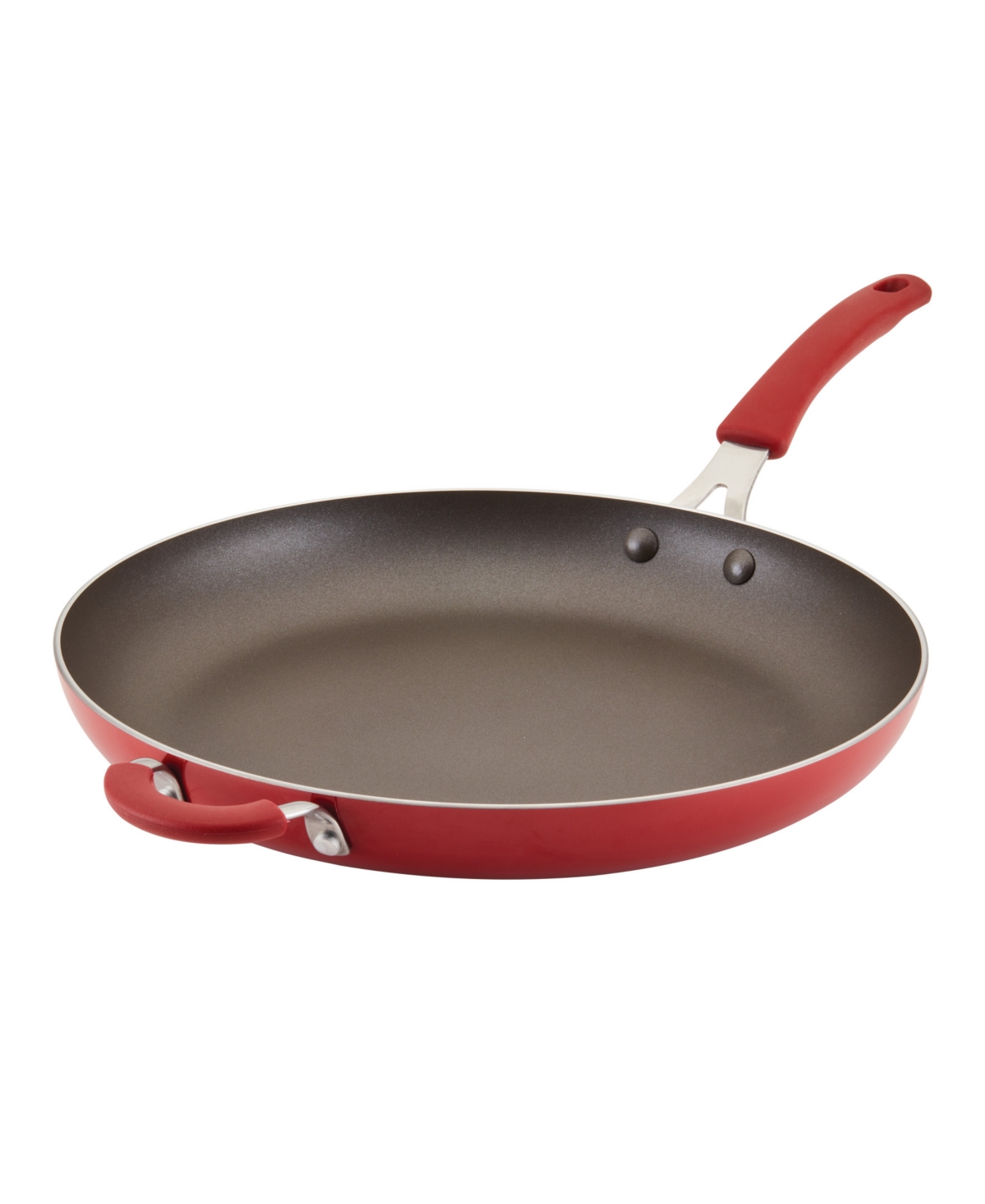 Rachael Ray Cook Plus Create Aluminum 14" Nonstick Frying Pan In Red