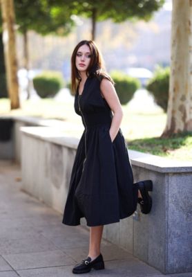 Evangeline Womens chunky platform loafers