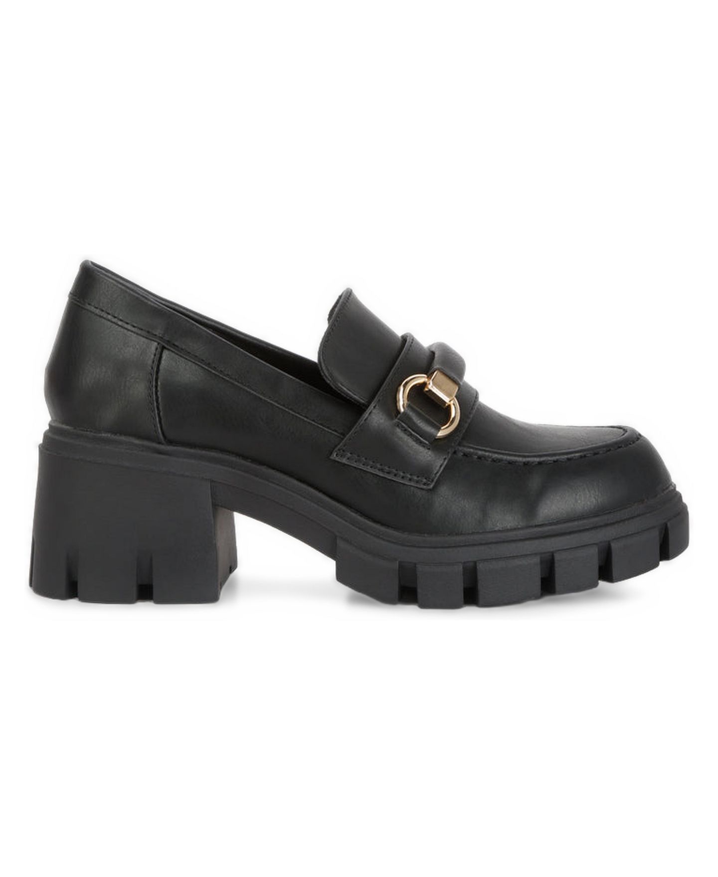 Женские туфли Rag & Co Evangeline Chunky Platform, цвет: Чёрная искусственная кожа — фото 2