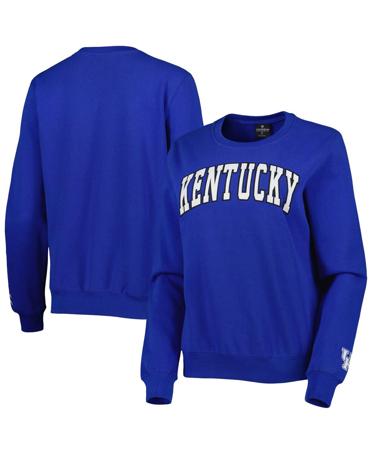 Colosseum Women's  Royal Kentucky Wildcats Campanile Pullover Sweatshirt