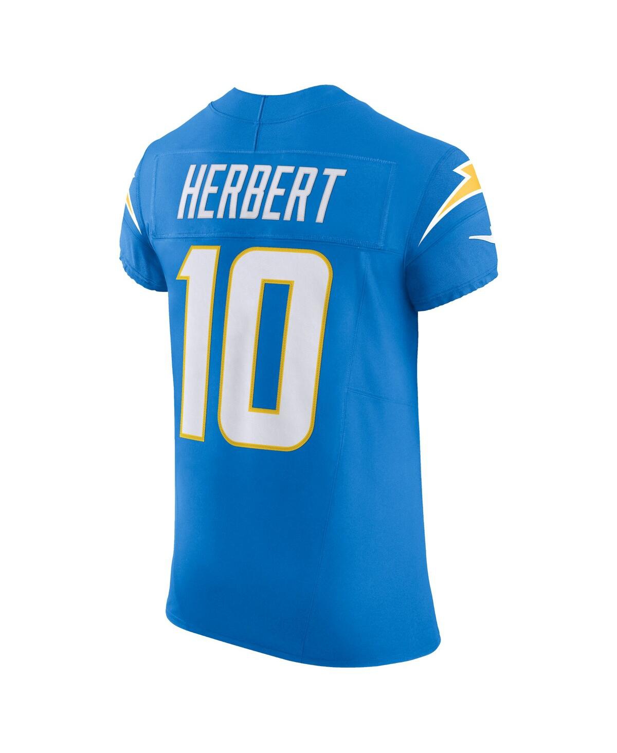 Men's Nike Justin HerbertLos Angeles Chargers Vapor F.u.s.e. Elite Jersey - Powder Blue