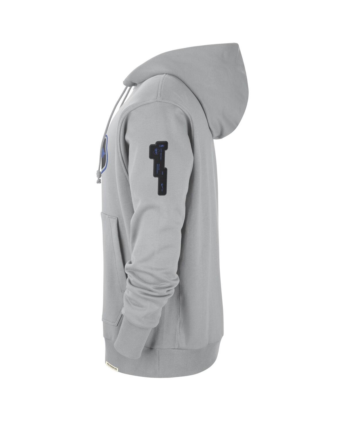 Shop Nike Men's  Silver Distressed Dallas Mavericks 2023/24 City Edition Courtside Standard Issue Pullover