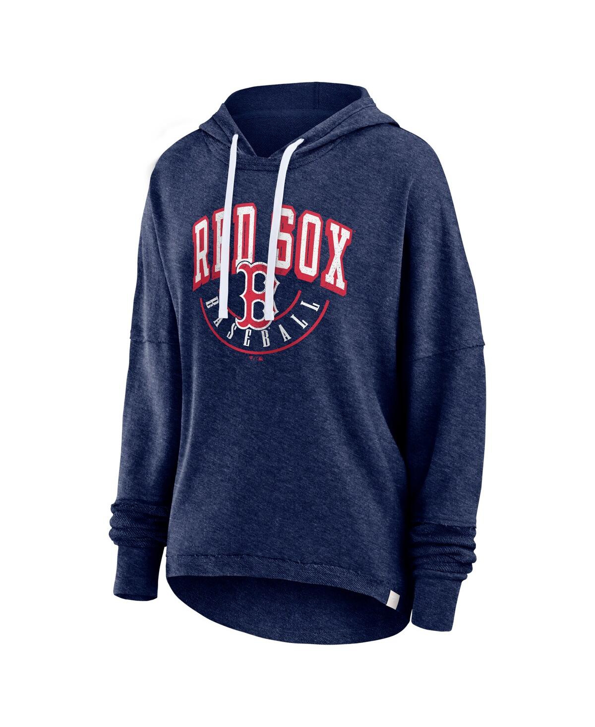 Fanatics Branded Heather Navy Boston Red Sox Luxe Pullover Hoodie In Heather Navy