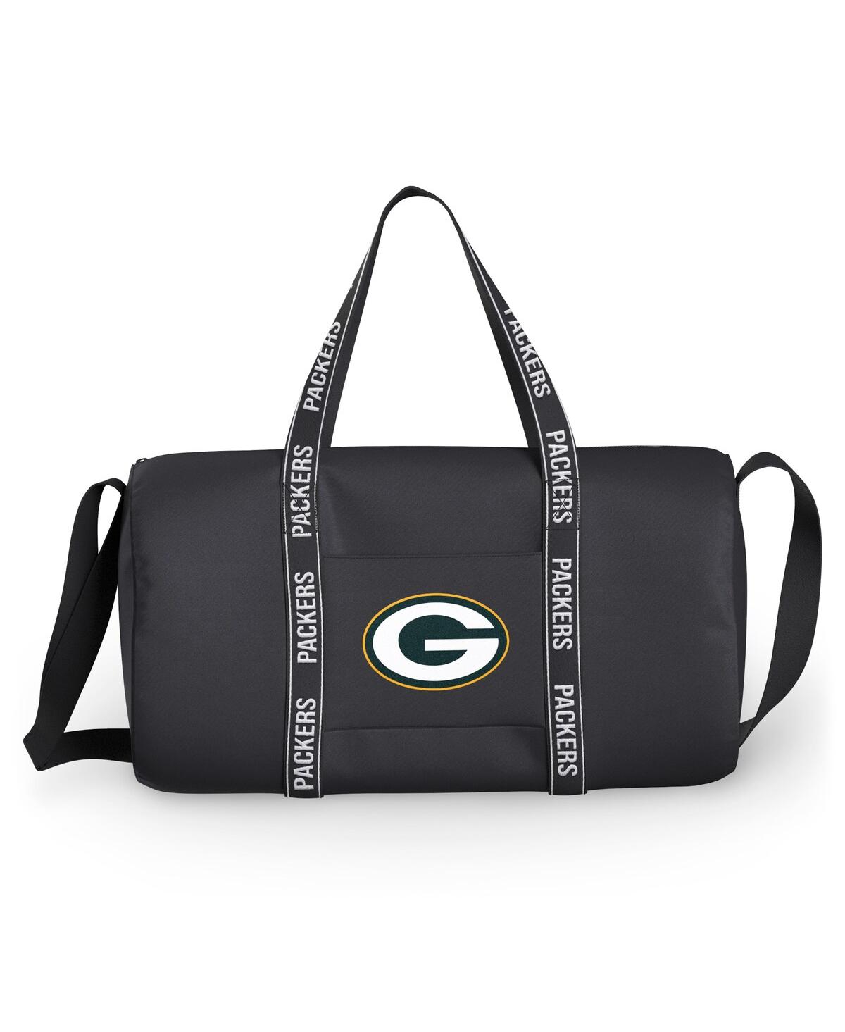 Men's and Women's Wear by Erin Andrews Green Bay Packers Gym Duffle Bag - Black