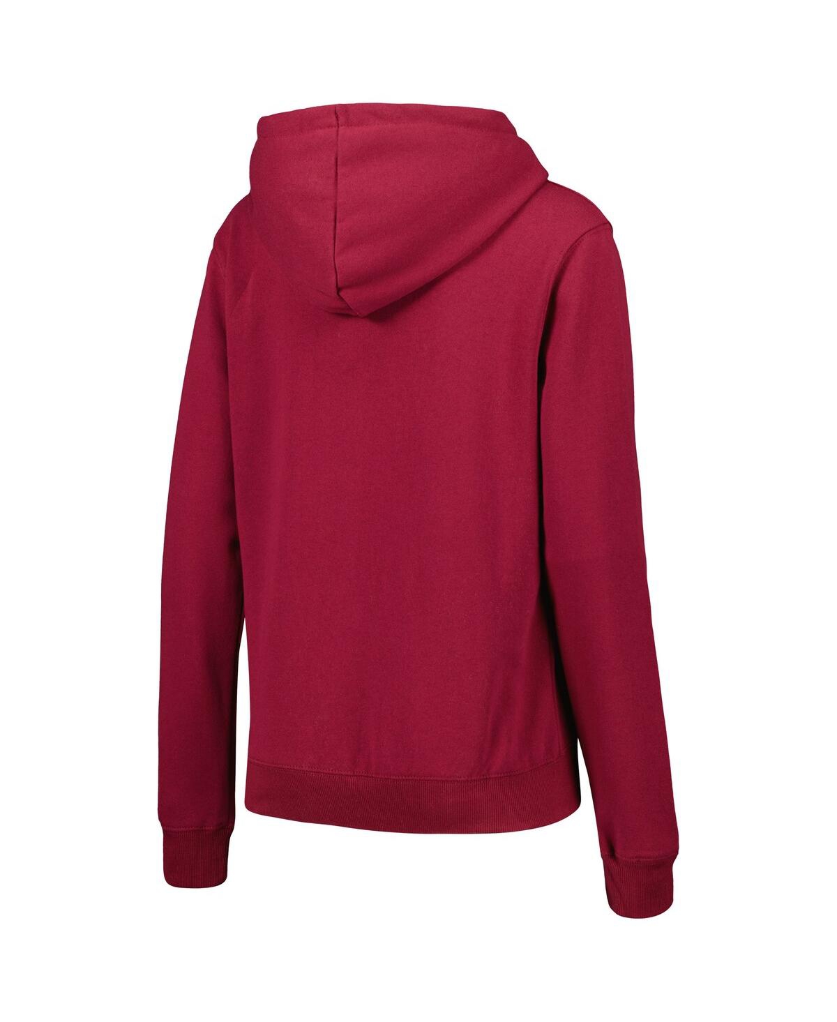 Colosseum Women's  Garnet Florida State Seminoles Arch & Logo Pullover Hoodie In Garnet