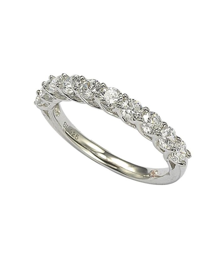 Suzy Levian New York Suzy Levian Sterling Silver White Cubic Zirconia