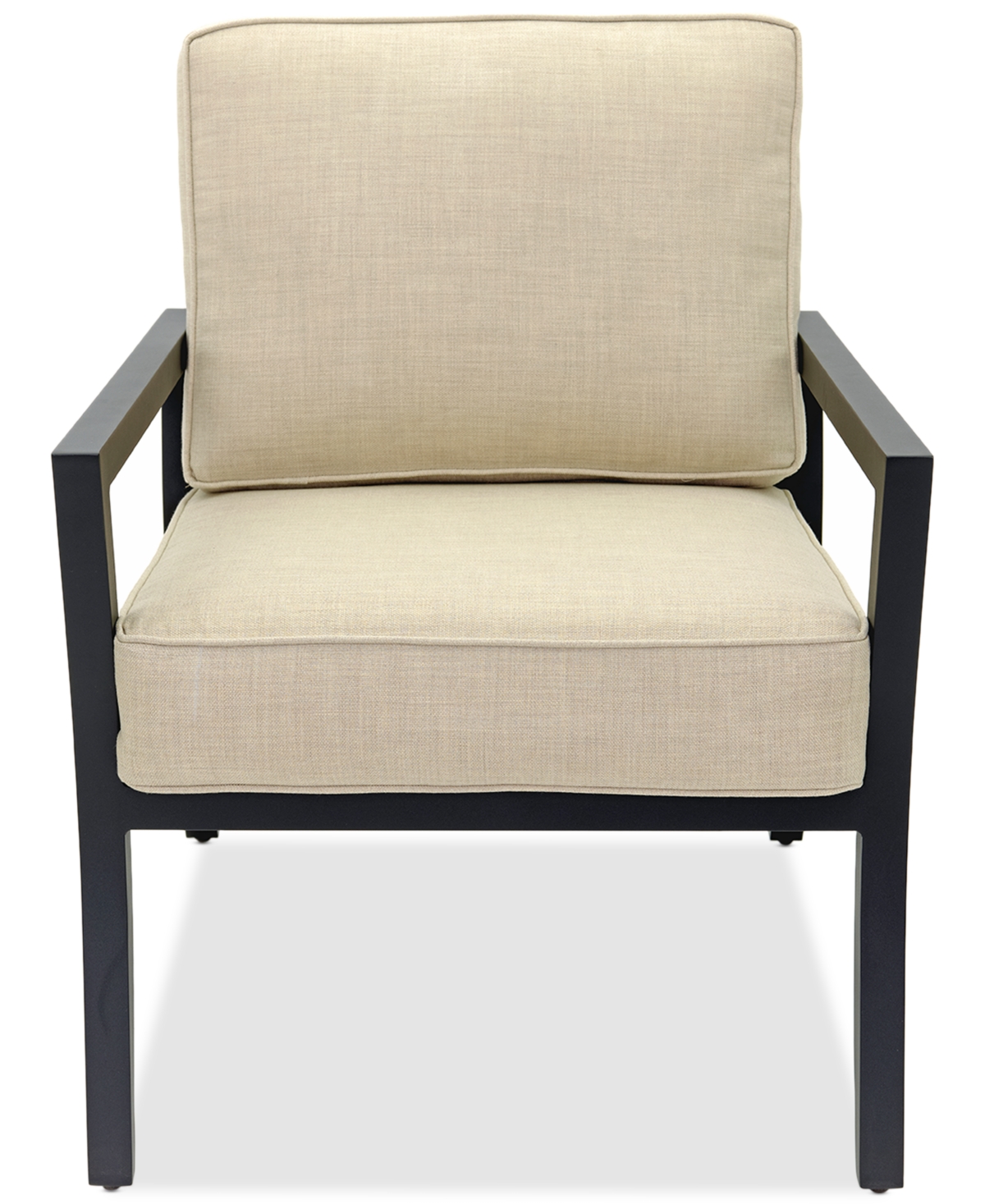 Agio St Croix Outdoor 3-pc Lounge Chair Set (2 Lounge Chairs + 1 End Table) In Straw Natural