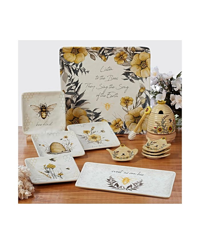 Certified International Bee Sweet Square Platter Macy's