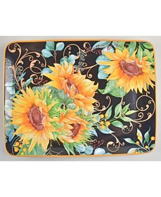 Sunflower Fields Rectangular Platter