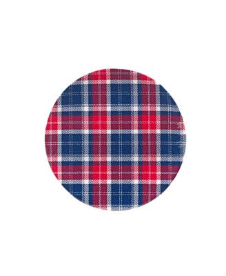 Patriotic Plaid Melamine Salad Plate, Set of 6