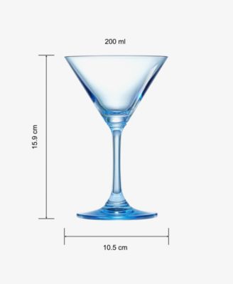 Crystal Luxury Martini Glasses, Set of 6