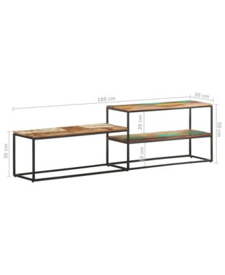 TV Stand 70.9"x11.8"x19.7" Solid Wood Reclaimed