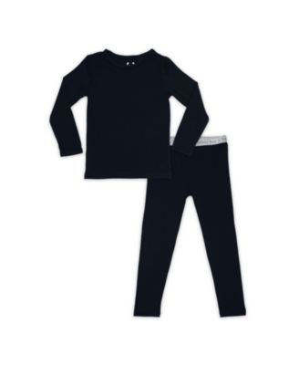 Toddler |Child Unisex Obsidian Black Set of 2 Piece Pajamas