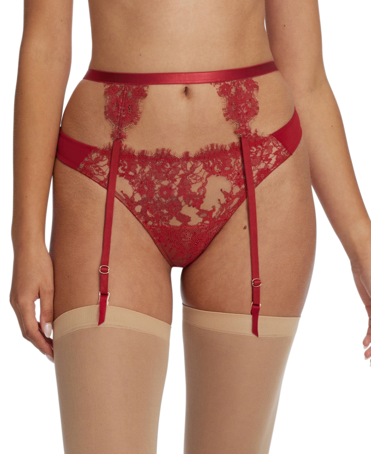 Women's Entice Lace Garter Belt -nylon