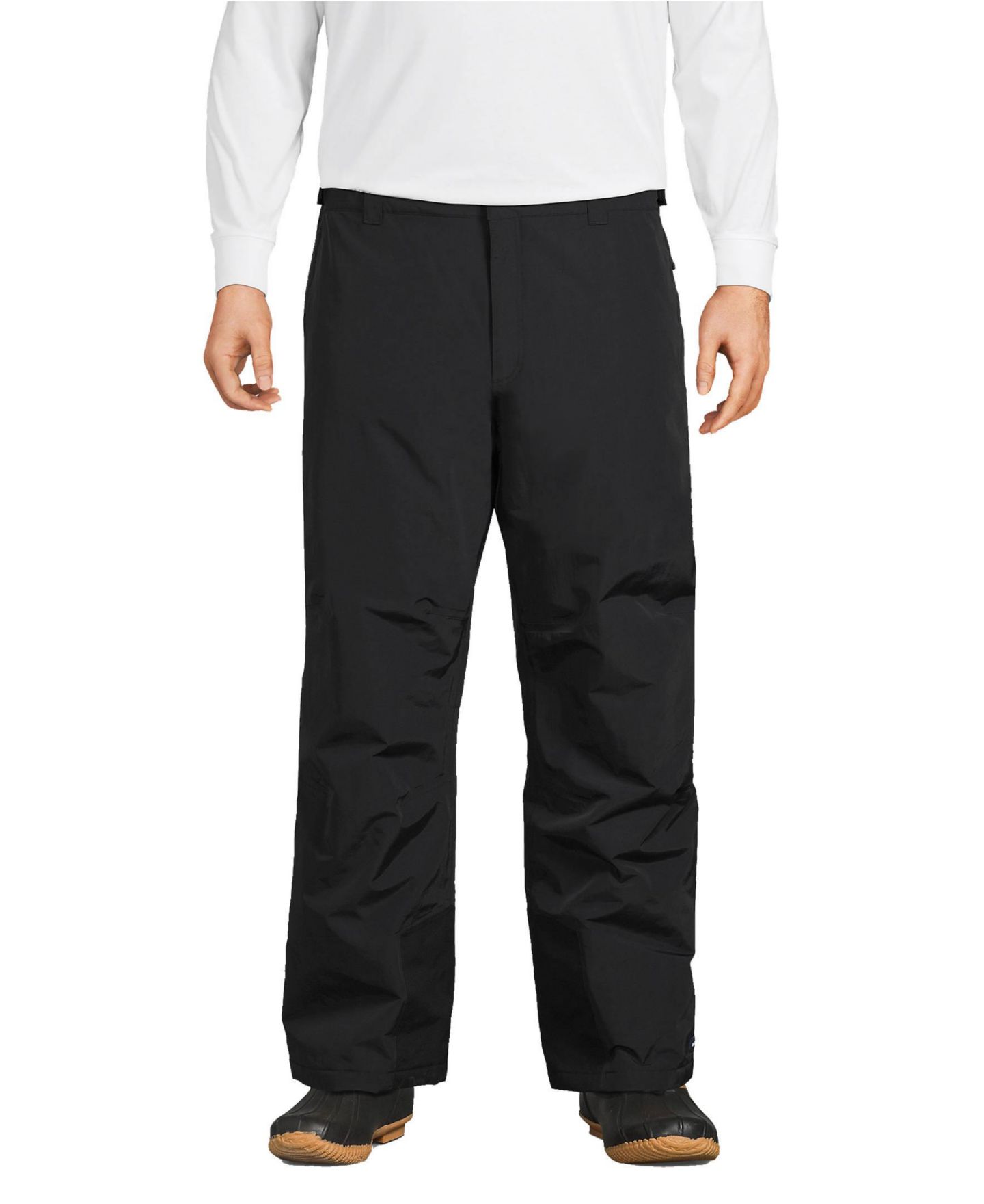 Мужские брюки Lands' End Big & Tall Squall Waterproof Insulated Snow, цвет: Чёрный — фото 1