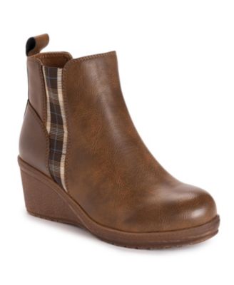 Women's England Oxford Wedge Booties