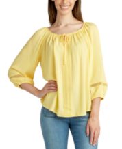 Macys hot sale yellow tops