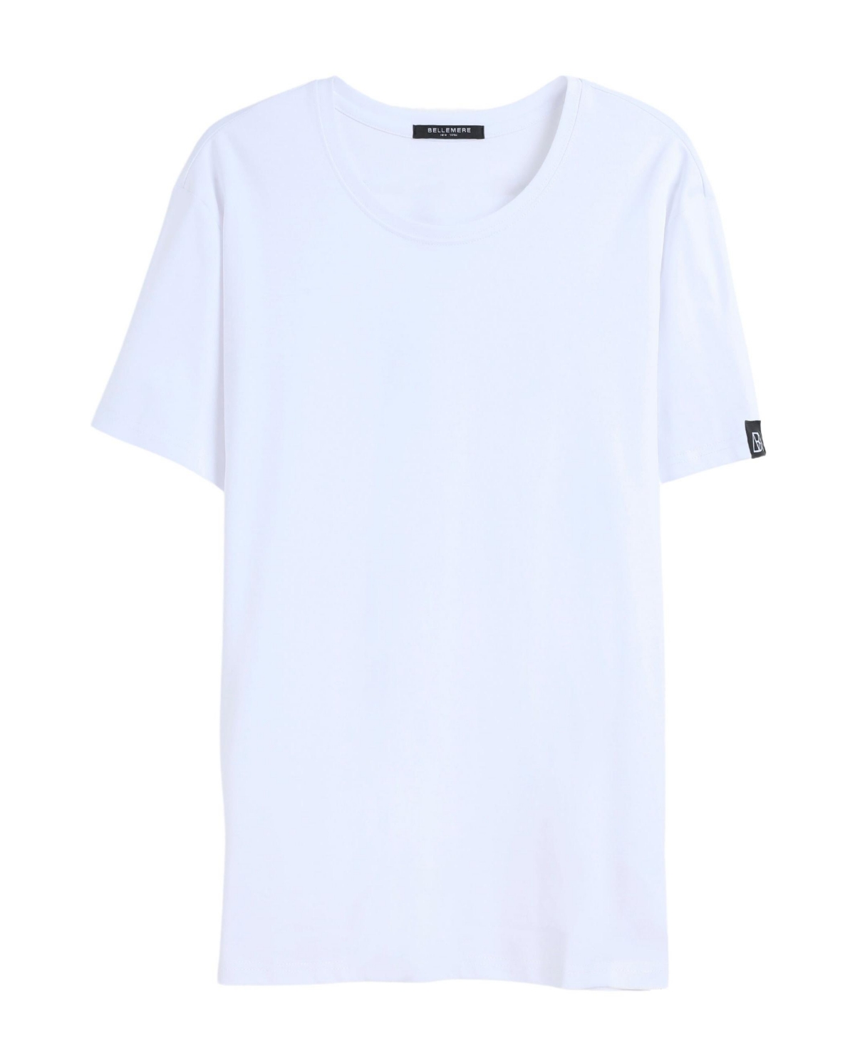 Bellemere Men's Grand Crew-Neck Mercerized Cotton T-Shirt - White